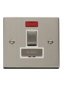 13A Stainless Steel Switched Fused Spur Unit with Neon VPSS752WH