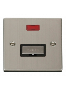 13A Stainless Steel Switched Fused Spur Unit with Neon VPSS753BK