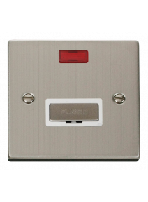 13A Stainless Steel Switched Fused Spur Unit with Neon VPSS753WH