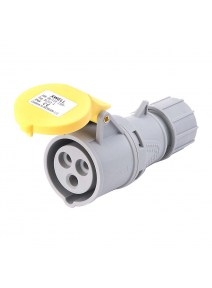 110V 32A Industrial Speed Fit Three Pin Coupler IP44 (Yellow) C110-32