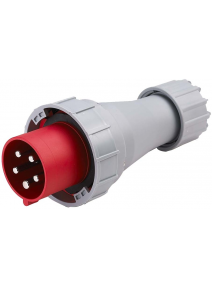 415v 63A Industrial 5 Pin IP67 Plug (Red) P415-63W