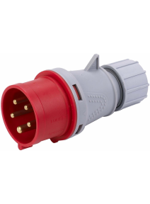 415V 16A Industrial Speed Fit Five Pin Plug IP44 (Red) P415-16