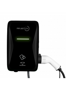 7.3KW Pro Earth Wall Mounted Tethered 32A Single Phase AC RFID  EV Charger (EVA-07S-PE-RFID-C)