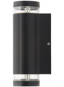 Helix Black Aluminium Up/Down Wall Light (ZN-35594-BLK)