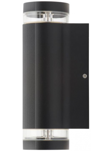 Helix Black Aluminium Up/Down Wall Light (ZN-35594-BLK)