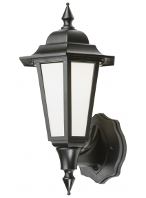 Black LED Outdoor Wall Lantern (Cool White) 8W (LANT1)