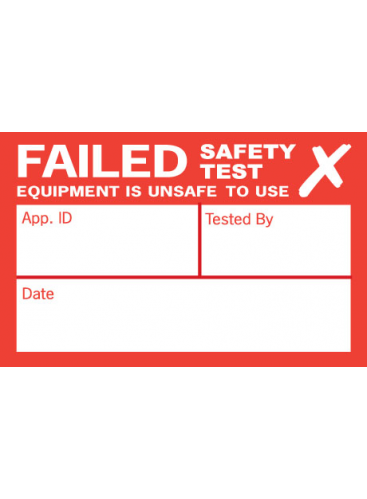 250 Appliance Fail Labels (250FAIL)