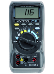 KT116 Digital 600V & 10A AC/DC & Temperature Multimeter