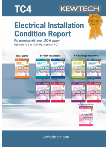 TC4 Electrical Installation Condition Report for greater than 100A