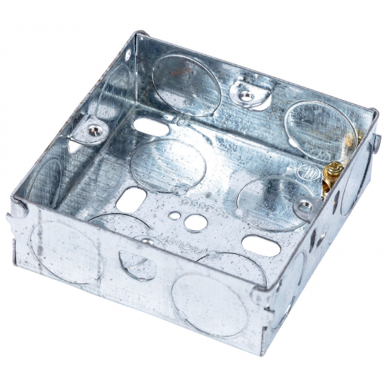 1 Gang Standard Flush Mounting Steel Box 25mm (E11)