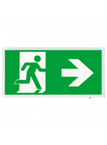OVIA Calvex 4W Emergency 3 Hour Box Exit Sign with Right Legend (OVEM5311WHR)