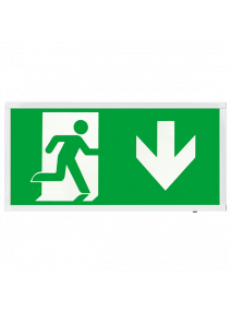OVIA Calvex 4W Emergency 3 Hour Box Exit Sign with Down Legend (OVEM5311WHD)