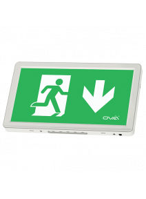 OVIA Ernex 3W 6500K LED Maintained Emergency Exit Box complete with all 4 Legends (OVEM11311W)