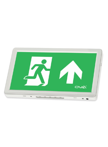 OVIA Ernex 3W 6500K LED Self Test Maintained Emergency Exit Box c/w all 4 Legends (OVEM11311WST)