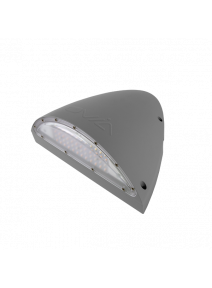 MURUS 15W LED Wall Pack with Emergency in Light Grey (OV2071LG15EM)