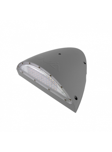 MURUS 25W LED Wall Pack with Photocell in Light Grey (OV2071LG25PC)