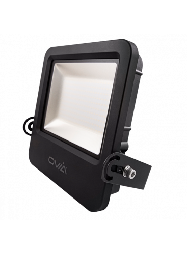 150w OVIA Pathfinder Black 4000K Cool White LED Floodlight with Photocell (OV101150BKCWPC)