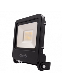 OVIA Pathfinder Black 30w 4000K Cool White LED Floodlight (OV10130BKCW)