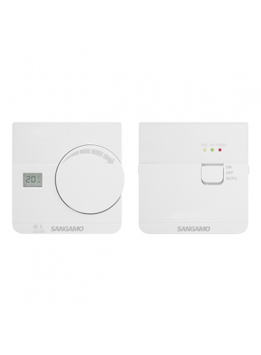 Wireless Electronic Room Thermostat with Digital Display CHPRSTATDRF