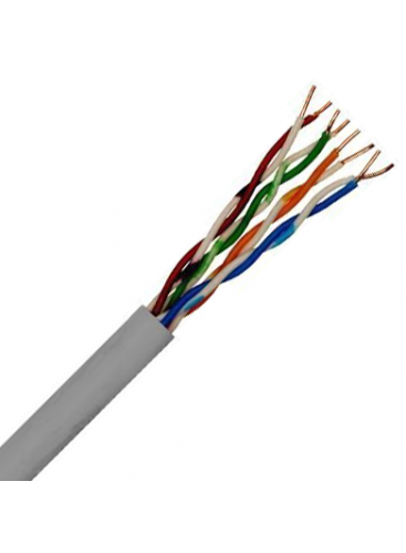 Grey CAT 5E PVC Sheathed Network Cable (305m Box) (SFX/C5-UTP-PVC-GRY-305)