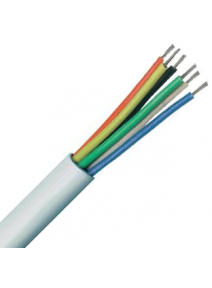 White 6 Core TCCA Type 3 PVC Alarm Cable (100m Reel) (SFX/6C-TY3-PVC-WHT-100)
