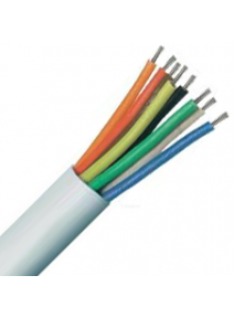 White 8 Core TCCA Type 3 PVC Alarm Cable (100m Reel) (SFX/8C-TY3-PVC-WHT-100)