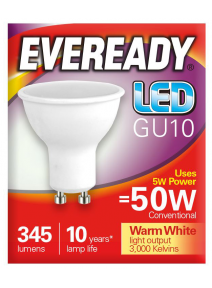 GU10 4.2 Watt Non-Dimmable LED 3000K Warm White